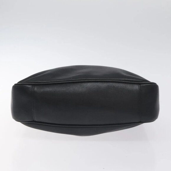 GUCCI Bamboo Hand Bag Leather Black Gold 001 1638 3754 Auth 130571 - Picture 14 of 16